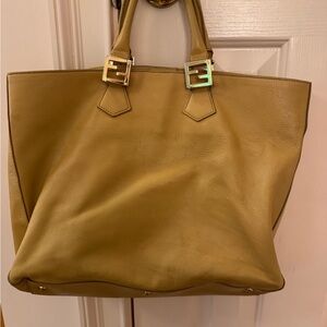 Fendi Twins Leather Two Way Tote
